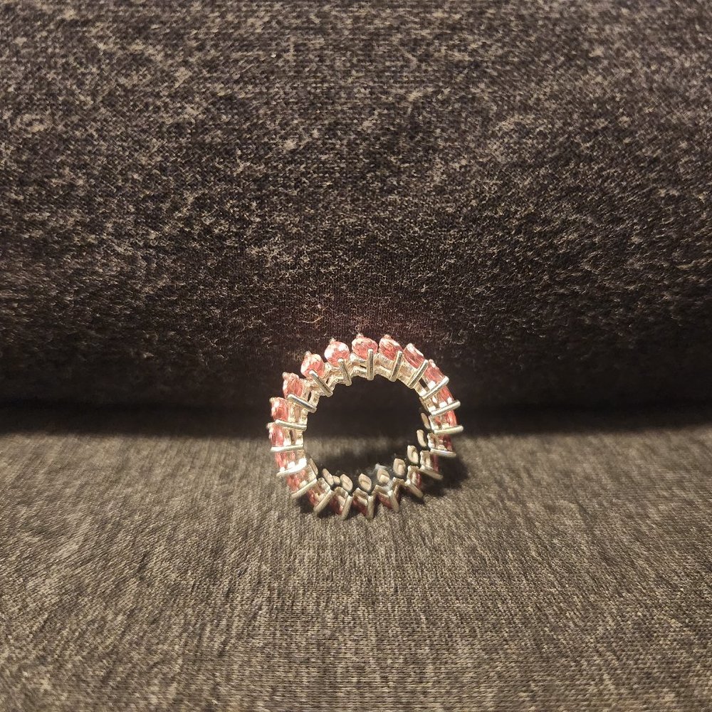 Hespera Silver/Pink Tourmaline Ring